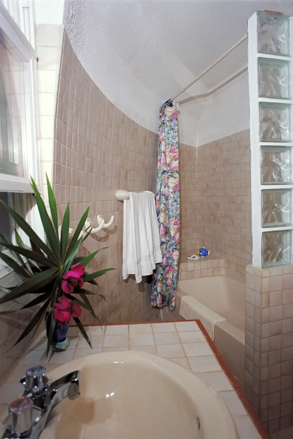 Tiled bathroom Tiled bathroom.