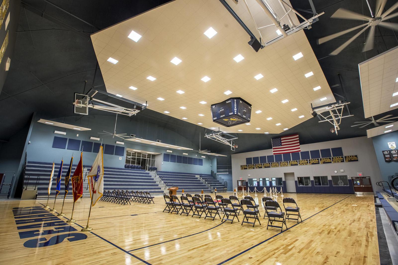 Gymnasium Inside the Athletic Center.