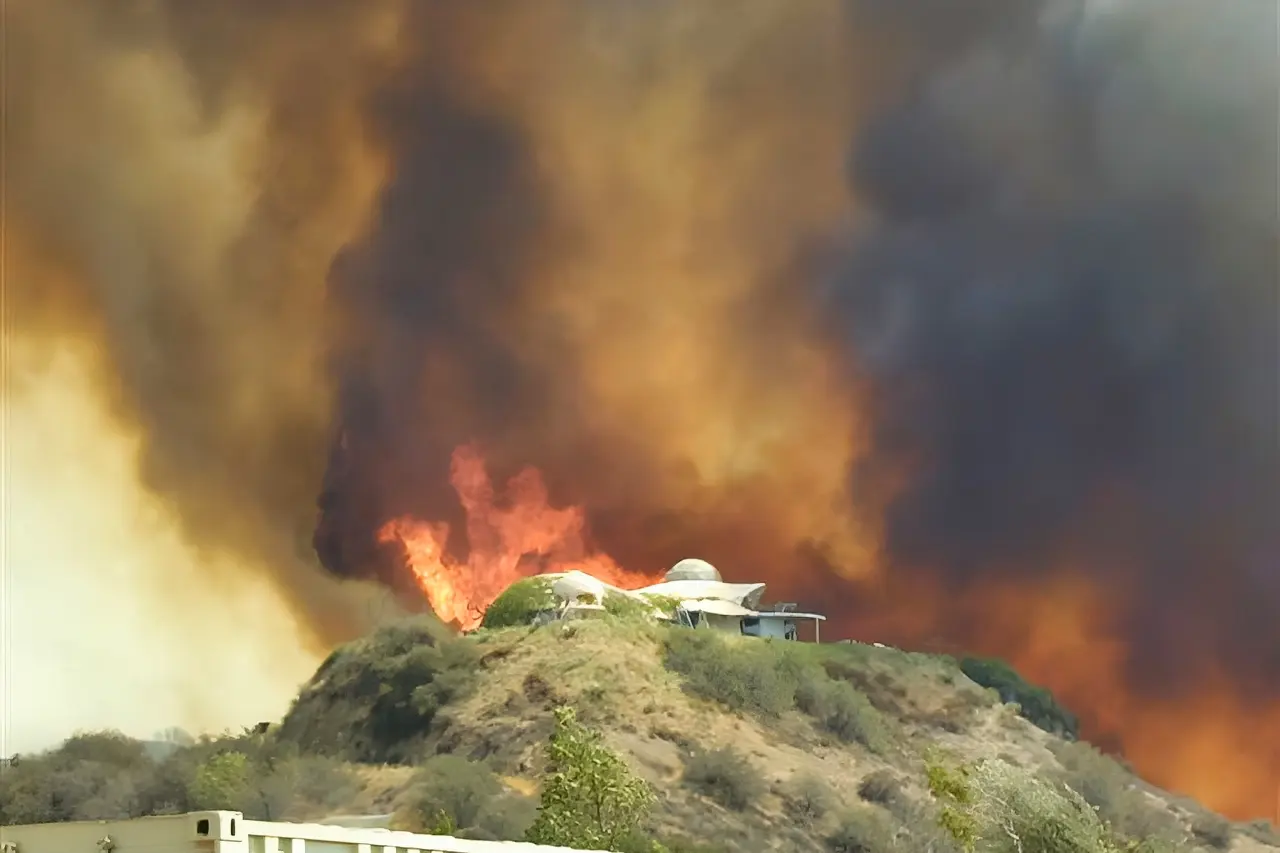 California Wildfire vs. A Monolithic Dome California Wildfire vs. A Monolithic Dome.