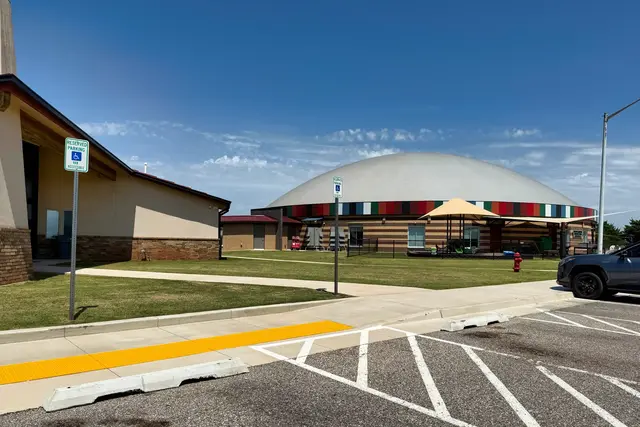 Exterior View of Kickapoo Child Care Center’s Campus Exterior View of Kickapoo Child Care Center’s Campus.