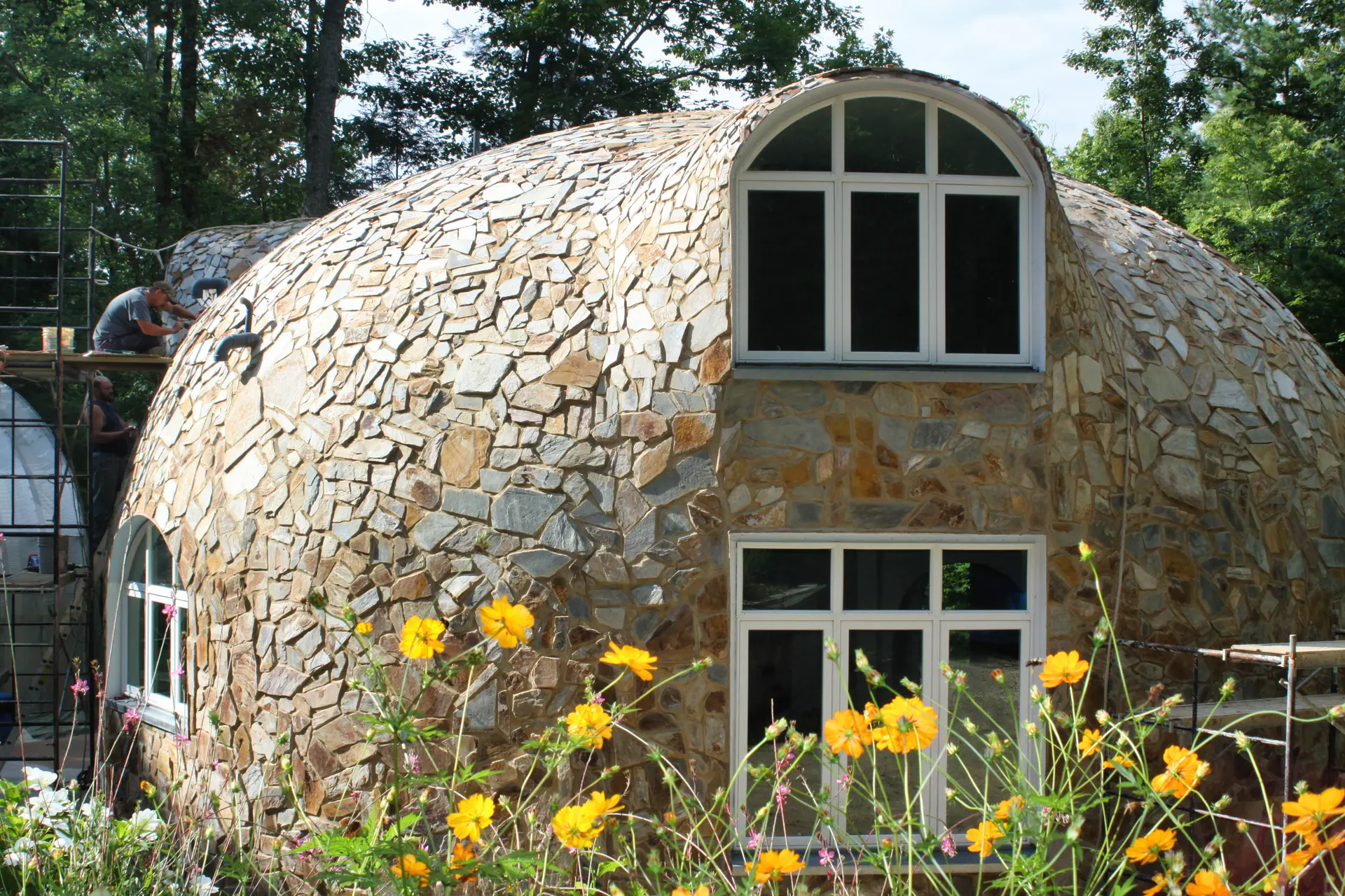 Monolithic Dome Home Owner at Work Monolithic Dome Home Owner at Work.