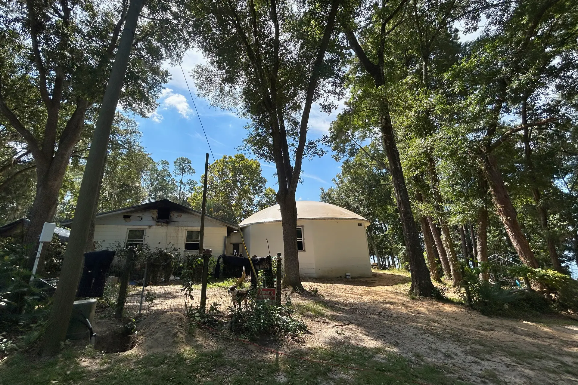 Dome beside Original Structure Dome beside Original Structure.